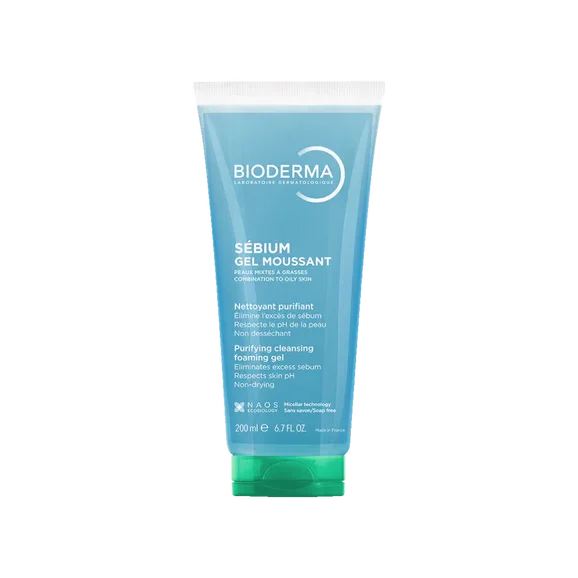 Bioderma Sebium Gel Moussant Purifying Cleansing Foaming Gel 200ml